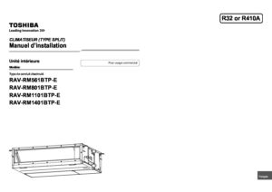 climatisation documentation installation